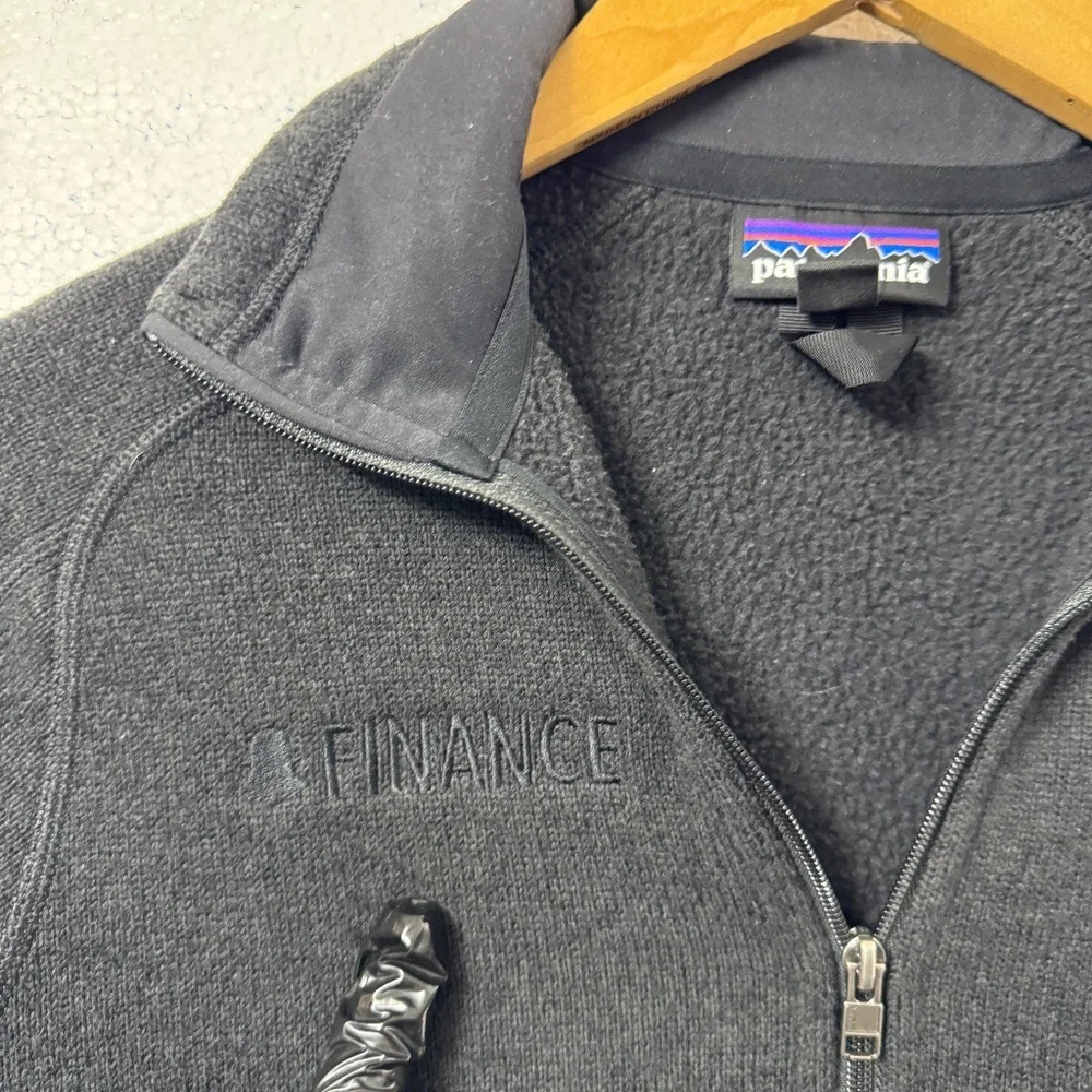 Patagonia Women Better Sweater 1/4-Zip Fleece Black Size M Warm Outdoor Pullover